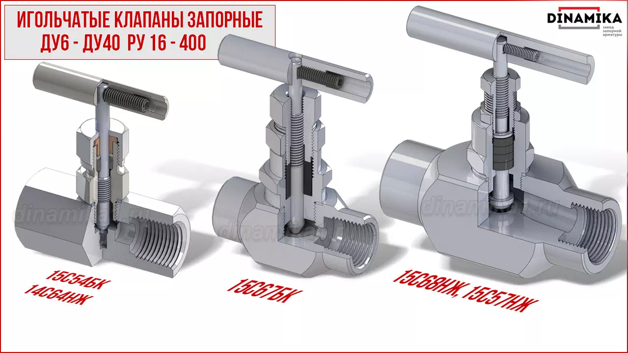 Резьбовые клапаны игольчатые муфтовые в Мытищах